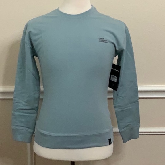 Black Diamond Tops - Black Diamond RIDGES LOGO CREW SWEATSHIRT - Blue Ash